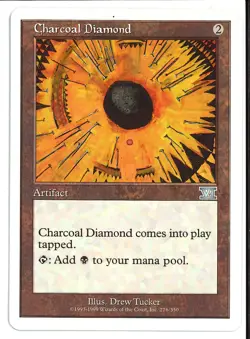 MTG 6th Edition - 1x Charcoal Diamond - NM - Image 1