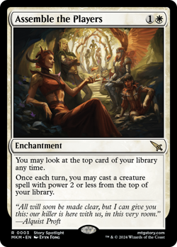 x4 Assemble the Players MKM MTG 3 RARE M/NM 4x - Image 1