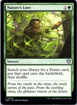 Nature's Lore 278 Commander: Secrets of Strixhaven Magic: The Gathering NM - Image 1
