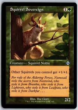 Squirrel Sovereign (Retro Frame) 415 Modern Horizons 2 Magic: The Gathering NM/M - Image 1