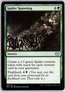 Spider Spawning 158 UC Double Masters 2022 Magic: The Gathering NM/M - Image 1