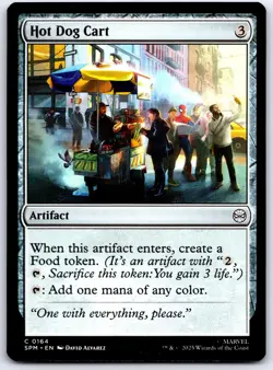 Hot Dog Cart 164 C Marvel's Spider-Man Magic: The Gathering NM/M - Image 1