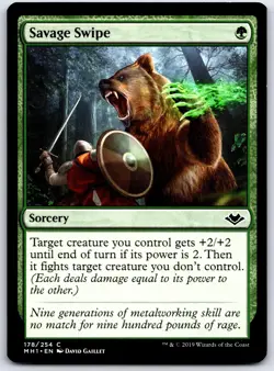 Savage Swipe 178 C Modern Horizons Magic: The Gathering NM/M - Image 1
