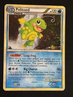 Politoed 7/95 Holo Rare Unleashed Pokemon Card- Lightly Played Faint Holo Bleed - Image 1