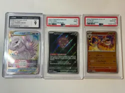 Graded Pokemon TCG 16 Card PSA/CGC Lot - Flying Pikachu V, Vaporeon, Venasaur - Image 2