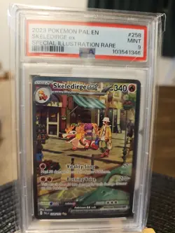 Pokemon TCG Paldea Evolved Skeledirge EX Holo Card #258/193 - Image 1
