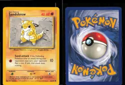 Sandshrew 62/102 Common Base Set Unlimited Pokemon Near Mint - Image 3
