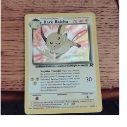 Pokemon Dark Raichu 83/82 Team Rocket Secret Rare Holo Stage 1 70 HP Card - Image 1