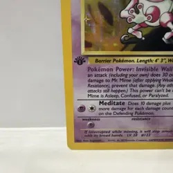 Pokemon Mr. Mime Jungle Holo Rare 1st Edition 40 HP 06/64 English Card LP - Image 2