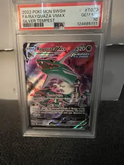 RAYQUAZA VMAX GER POKEMON SWSH SILVER TEMPEST 2022 TG20 PSA 10 - Image 1