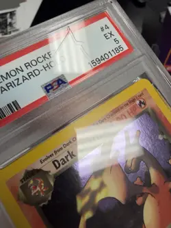 2000 Pokemon Team Rocket Dark Charizard Holo Rare #4/82 English PSA 5 EX - Image 2