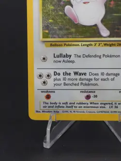 Vintage Wigglytuff Jungle 16/64 Unlimited Holo Holo Rare 80 HP 1999 English - Image 3