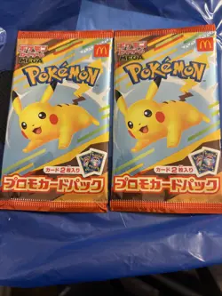 2 Japanese EXCLUSIVE SEALED McDonald’s Pokemon MEGA Promo Packs 2025 - Image 1