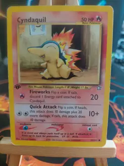Pokemon Cyndaquil 57/111 – Neo Genesis 1st Edition – WOTC Vintage - Image 1