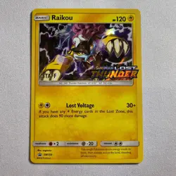 Raikou - SM150 Lost Thunder Prerelease STAFF Promo Pokemon TCG NM - Image 1