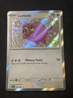 Lechonk 207/091-Pokemon Paldean Fates - Image 1