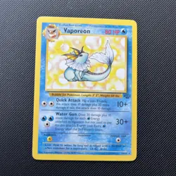 Pokemon TCG Vaporeon Jungle Set 28/64 LP - Image 1