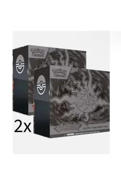 2x - PREORDER Pokemon Pitch Black Elite Trainer Box ETB Pokemon Center Exclusive - Image 1