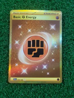 Pokemon TCG Pokemon SV1 Basic Fighting Energy Holo Gold 258/198 - Image 1