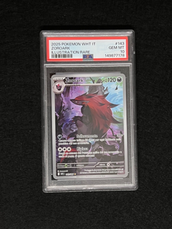 Zoroark 143/086 PSA 10 Italian White Flare Black Bolt Pokemon Gem Mint LOW POP - Image 1