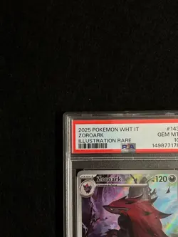 Zoroark 143/086 PSA 10 Italian White Flare Black Bolt Pokemon Gem Mint LOW POP - Image 2