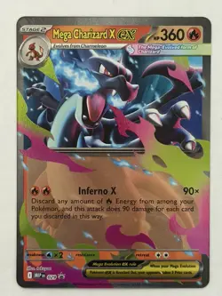 Pokemon TCG Mega Charizard X ex 029 Mega Evolution Black Star Promo NM - Image 1