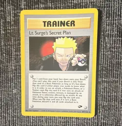 Pokemon TCG Lt. Surge's Secret Plan Gym Challenge Rare 107/132 1999 Excellent - Image 1
