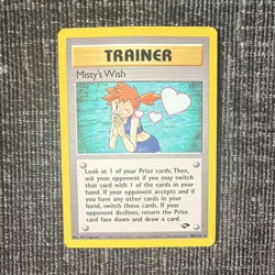 Pokemon TCG Misty’s Wish Gym Challenge Rare Trainer 108/132 2000 Excellent - Image 1