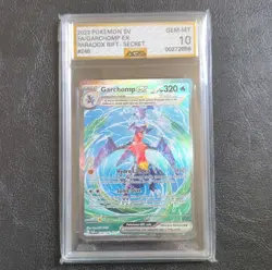 Pokemon Garchomp Ex 245/182 SV04 Paradox Rift Secret Rare AGS 10 Holo Graded - Image 1