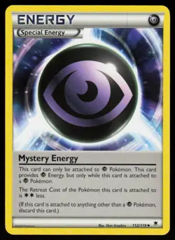 Mystery Energy 112/119 Uncommon Phantom Forces Pokemon Near Mint - Image 1
