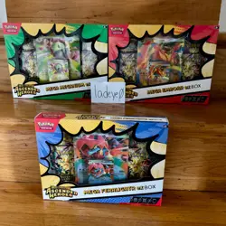 Pokemon TCG Ascended Heroes SEALED 3x Ex Box MEGA EMBOAR MEGANIUM FERALIGATR - Image 1
