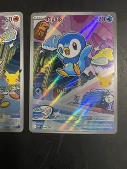 First Partner Series 1 Turtwig Chimchar Piplup Promo Set 040 041 042 Pokemon TCG - Image 3