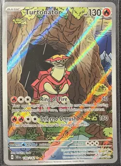 Pokemon TCG Turtonator 146/142 Sv07 Stellar Crown Illustration Rare Holo EN - Image 1