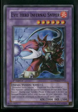 Evil Hero Infernal Sniper #DP06-EN012 Yugioh 1st Edition Super Rare - Image 1