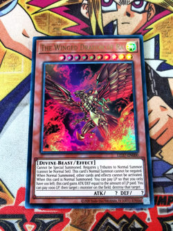 The Winged Dragon of Ra led7-en000 Unltd Ed (NM+) Ultra Rare Yu-Gi-Oh! - Image 1