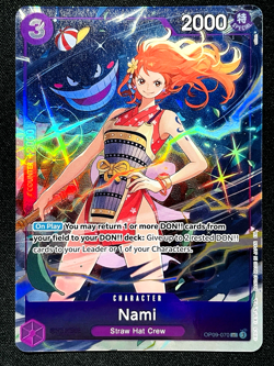 CARD ONE PIECE TCG - Nami O-Nami Alternate Art Promo Op09-070 NEAR MINT English - Image 1