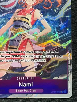 CARD ONE PIECE TCG - Nami O-Nami Alternate Art Promo Op09-070 NEAR MINT English - Image 4