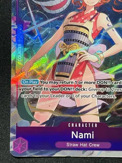CARD ONE PIECE TCG - Nami O-Nami Alternate Art Promo Op09-070 NEAR MINT English - Image 5