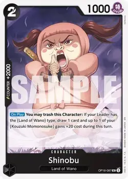 Shinobu OP16-087 Uncommon One Piece Card - Image 1