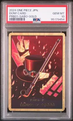 GOLD SABO DON!! Card One Piece 2024 PRB01 Premium THE BEST Japanese PSA 10 - Image 1
