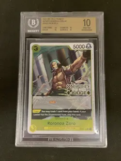 One Piece BGS 10 RORONOA ZORO JUDGE PACK VOL 6 OP10-113 PROMO - ENG ENGLISH - Image 1