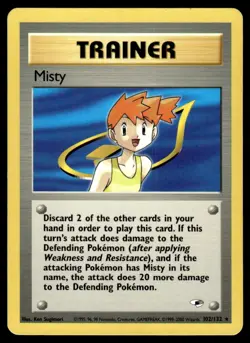 2000 Pokemon Gym - Heroes Misty #102 Light Play - Image 1