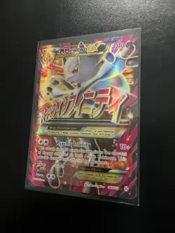 Pokemon M Mega Mewtwo EX Ultra Rare Holo TCG Card. 160/162 XY Breakthrough - Image 3