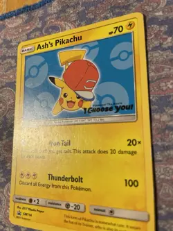 The Pokemon Company Ash's Pikachu SM114 Promo Cards Promo EN 2017 70 HP - Image 2