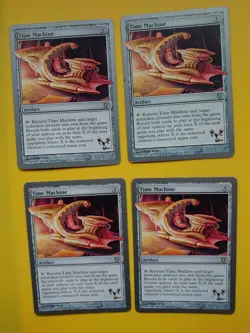 MTG Card. Time Machine playset. Unhinged rare artifact 4 cards - Image 1