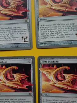 MTG Card. Time Machine playset. Unhinged rare artifact 4 cards - Image 2