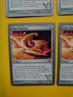 MTG Card. Time Machine playset. Unhinged rare artifact 4 cards - Image 4