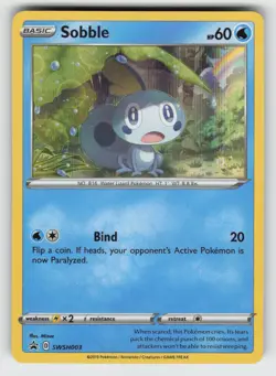 Sobble - SWSH003 NM Holo SWSD SWSH: Sword & Shield Promo Cards TPO01 - Image 1