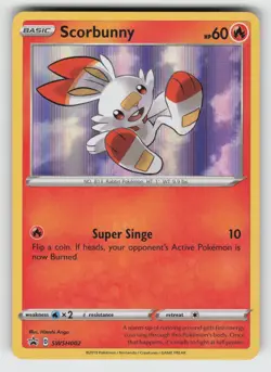Scorbunny - SWSH002 NM Holo SWSD SWSH: Sword & Shield Promo Cards TPO01 - Image 1