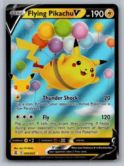Flying Pikachu V Celebrations #006/025 Ultra Rare,Holo Pokemon Card - Image 1